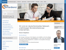Tablet Screenshot of buero-sortierdienst.de